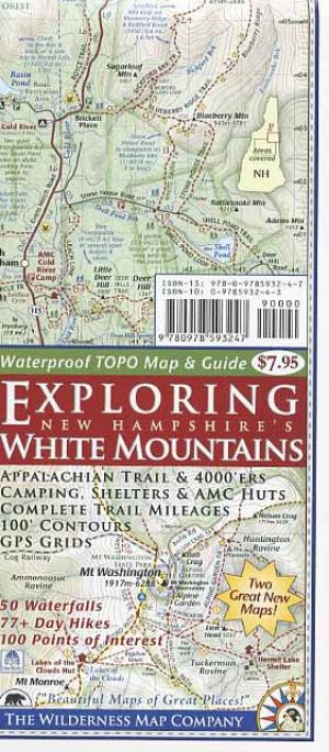 Exploring New Hampshire's White Mountains Topographic Map & Guide